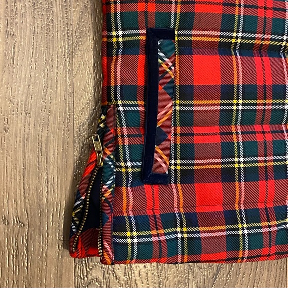 J. Crew Tartan Plaid Mountain Vest Small - Picture 5 of 6